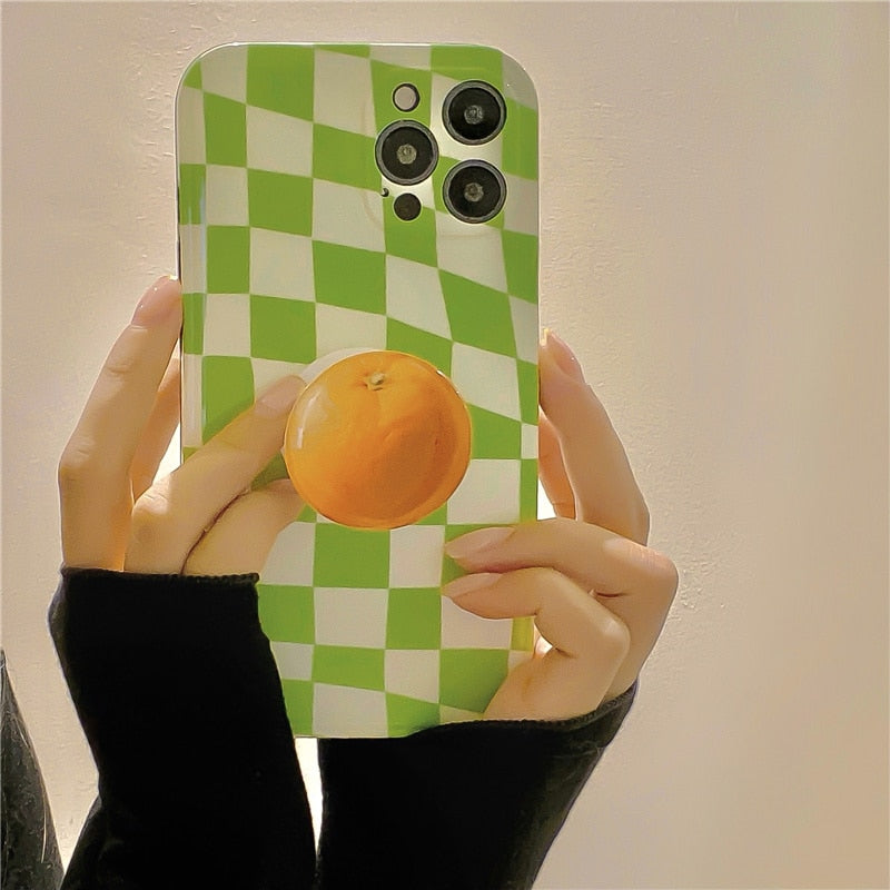 Green Orange Checkerboard - covermaze